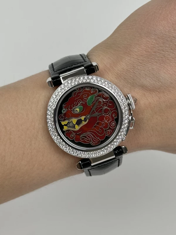 Cartier LIMITED EDITION AUTOMATIC CLOISONNÉ ENAMEL 2495 8