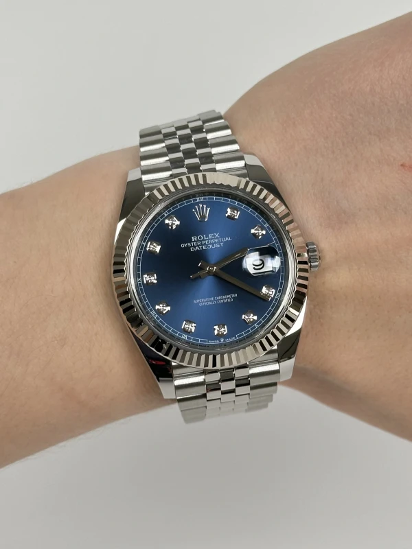 Rolex 41 mm, steel and white gold  126334-0016 7