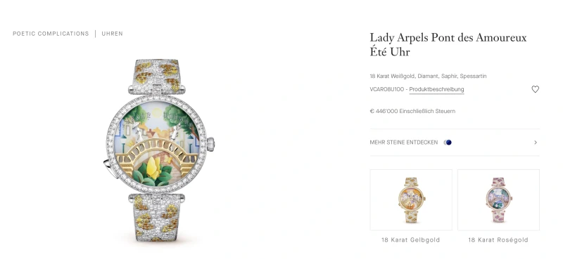 Van Cleef &amp; Arpels Lady Arpels Pont des Amoureux VCARO8U100 5