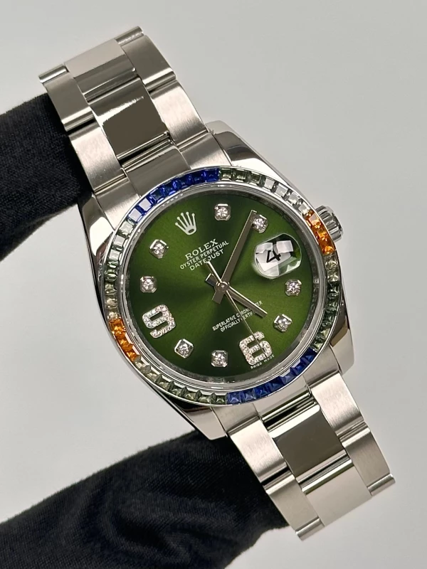 Rolex 36 mm, steel, white gold and diamonds 116200 FIX 2