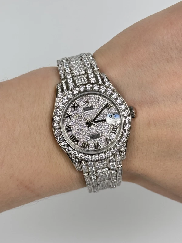 Rolex Ladies Pearlmaster White Gold 34 mm  81409rbr-0001 8