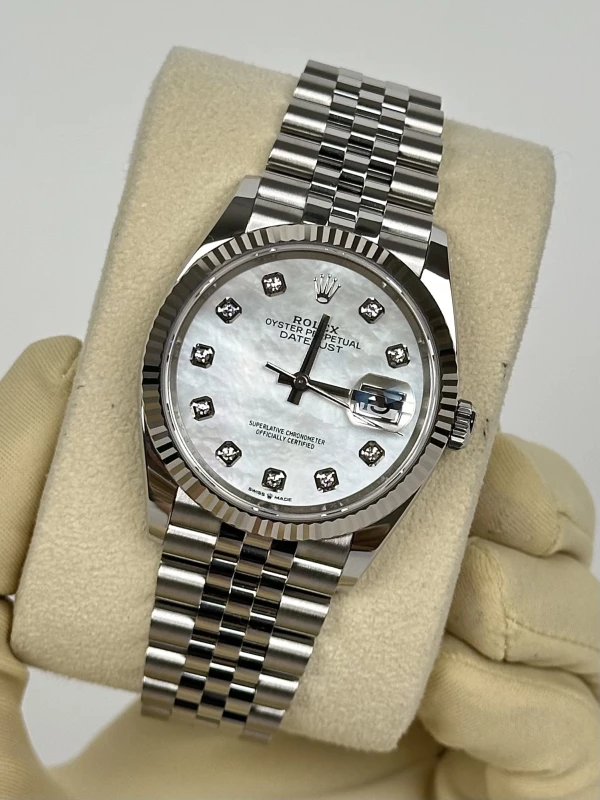 Rolex 36mm Steel and White Gold 126234-0019 4