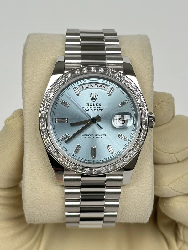 Rolex 40 MM, PLATINUM AND DIAMOND 228396tbr-0002 2
