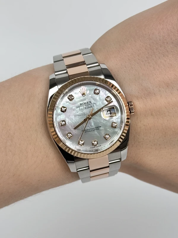 Rolex 36mm Steel and Everose Gold 116231-0079 7