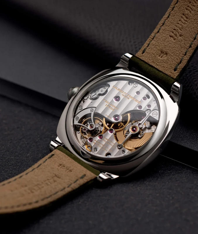 Laurent Ferrier SQUARE MICRO‑ROTOR RETRO SILVERY WHITE LCF013.AC.G3N 4
