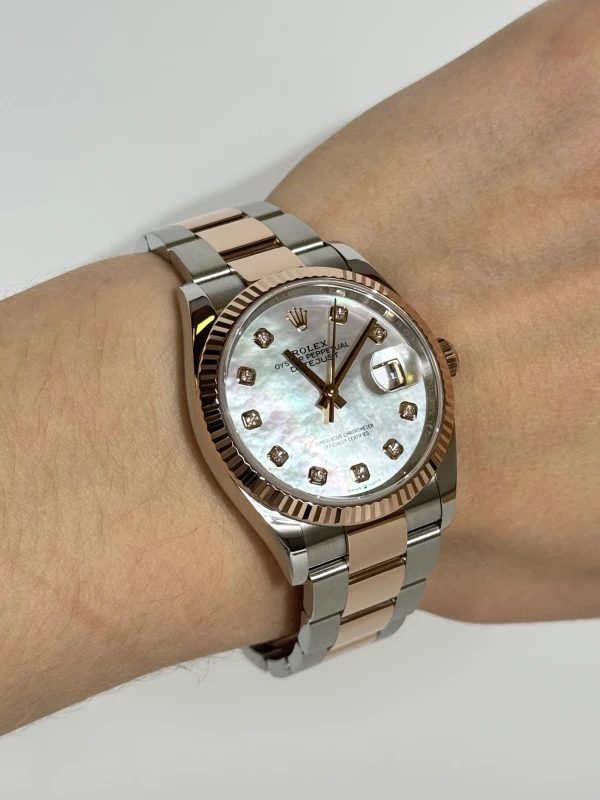 Rolex 36mm Steel and Everose Gold 126231-0022 5