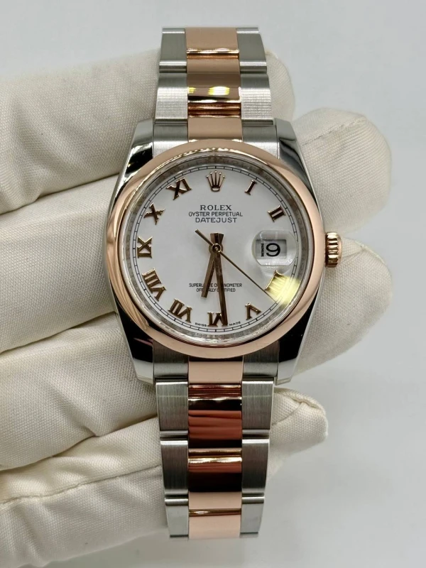 Rolex 36mm Steel and Everose Gold 116201-0093 2