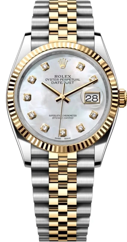 36mm Steel and Yellow Gold 