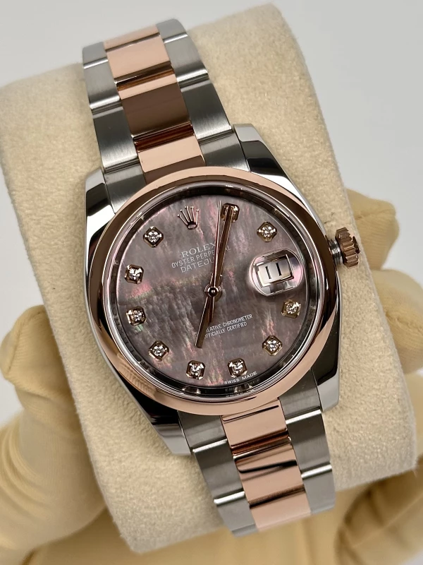 Rolex 36mm Steel and Everose Gold 116201-0079 3