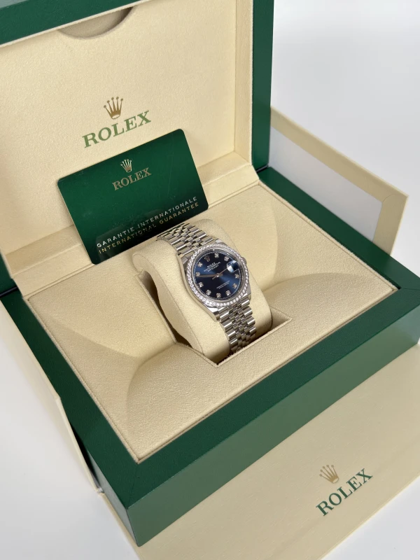 Rolex 36mm Steel and White Gold 126284rbr-0029 5