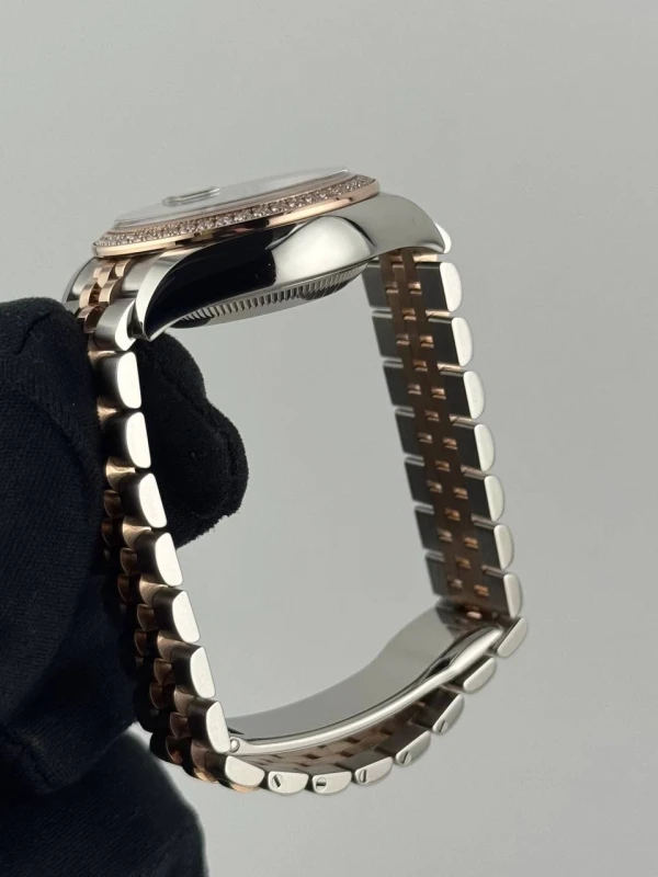 Rolex 28mm Rolesor Rose Diamond 279381rbr-0015 5