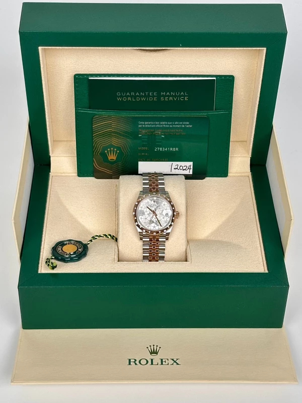 Rolex 31 MM, OYSTERSTEEL, EVEROSE GOLD ANDDIAMONDS 278341rbr-0032 5