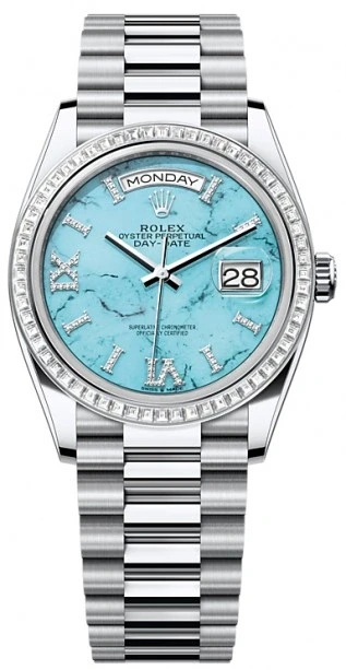 Rolex Day-Date 36mm Platinum 128396tbr-0016 1