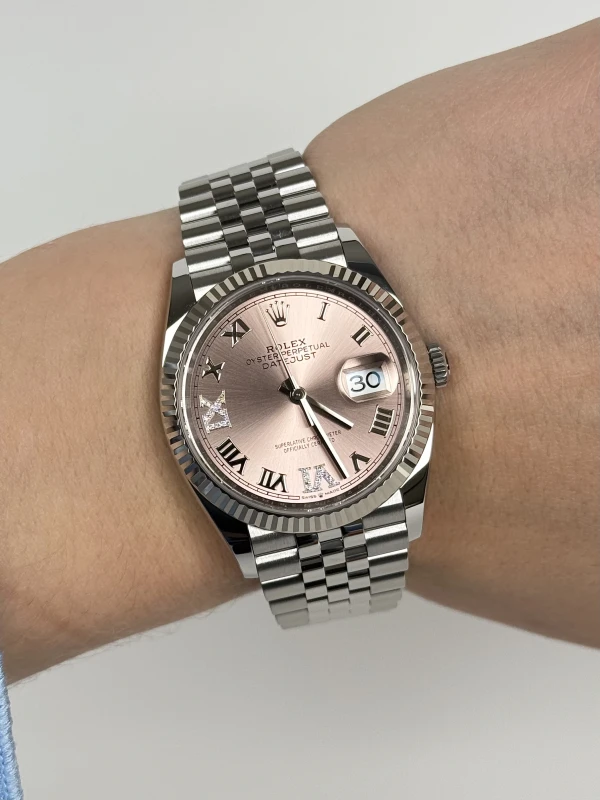 Rolex 36 mm Steel and White Gold 126234-0031 7
