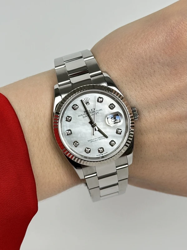 Rolex 36mm Steel and White Gold 126234-0020 7
