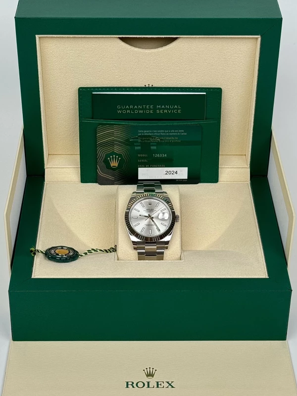 Rolex 41 mm, steel and white gold 126334-0003 5