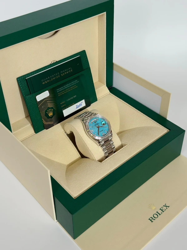 Rolex Day-Date 36mm Platinum 128396tbr-0016 8