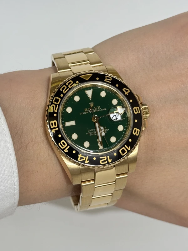 Rolex 40mm Yellow Gold 116718LN-Green 6