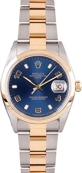 Rolex 34 mm Steel and Yellow Gold 15203 изображение - 1