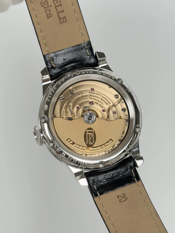 FP Journe Lune Platinum Pt-BlCroco Lune (LN) Platinum Salmon Dial Black 7