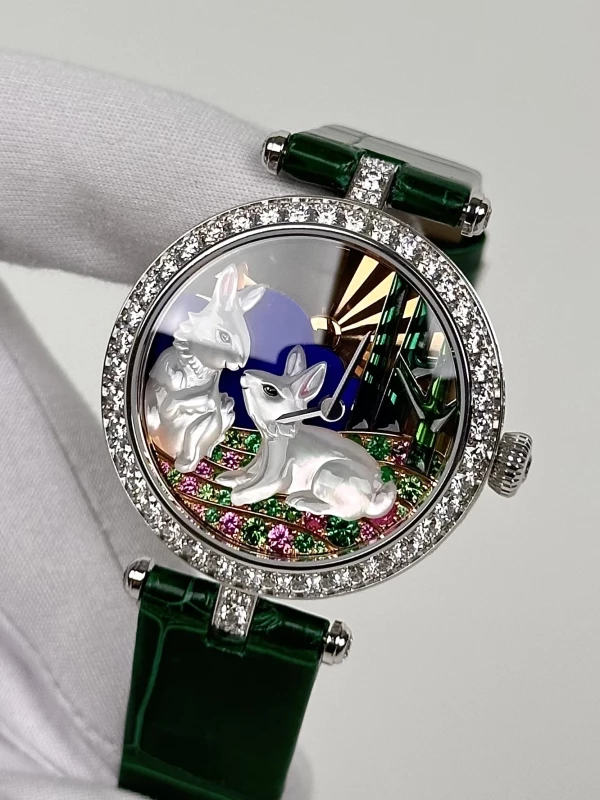 Van Cleef &amp; Arpels Lady Duo de Lapins watch VCARPBK900 4