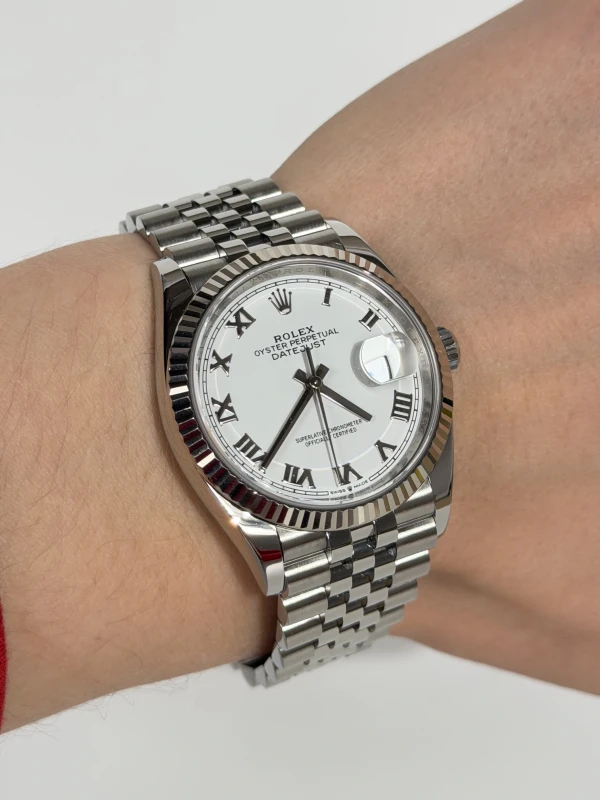 Rolex 36mm Steel and White Gold 126234-0025 5