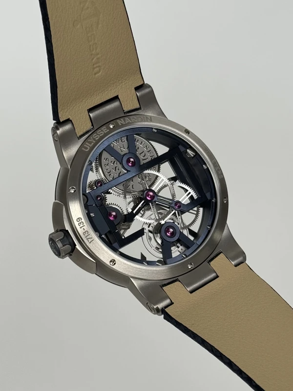 Ulysse Nardin Skeleton Tourbillon Blue 1713-139/43 9