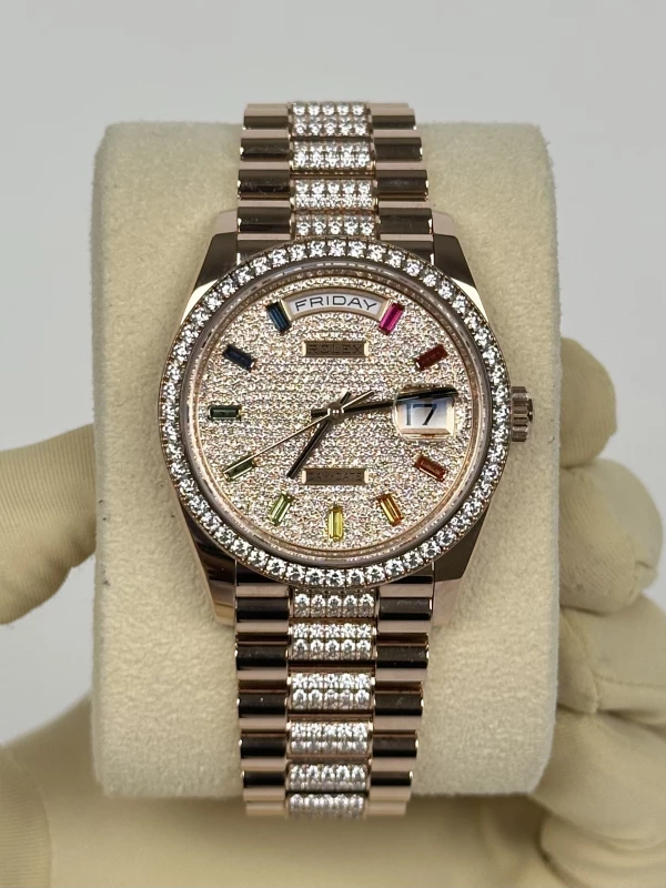 Rolex 36mm Everose Gold 128345rbr-0043 2