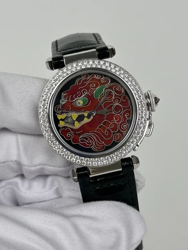 Cartier LIMITED EDITION AUTOMATIC CLOISONNÉ ENAMEL 2495 3