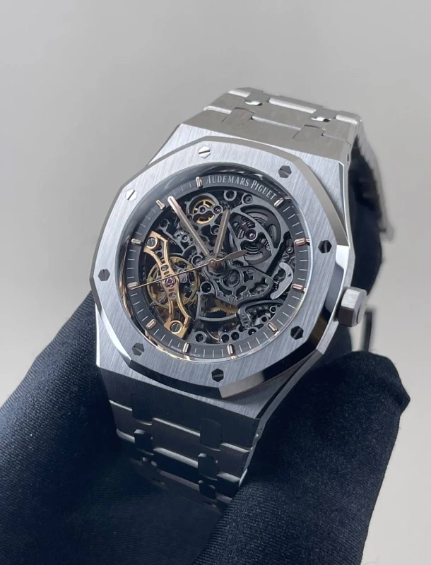 Audemars Piguet Double Balance Wheel Openworked  15407ST.OO.1220ST.01 2