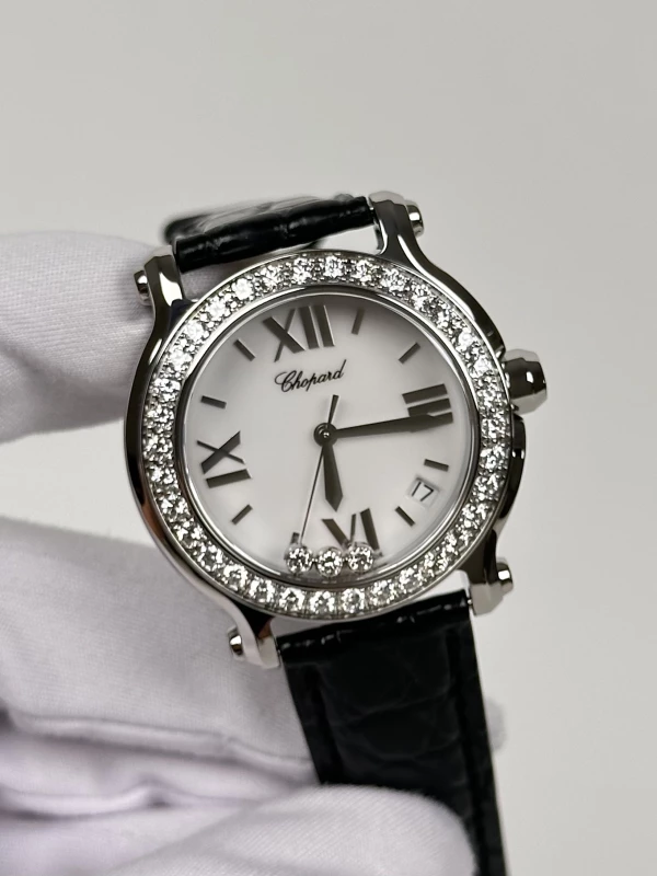 Chopard Round 36mm 3 Diamonds  278475-3016 3