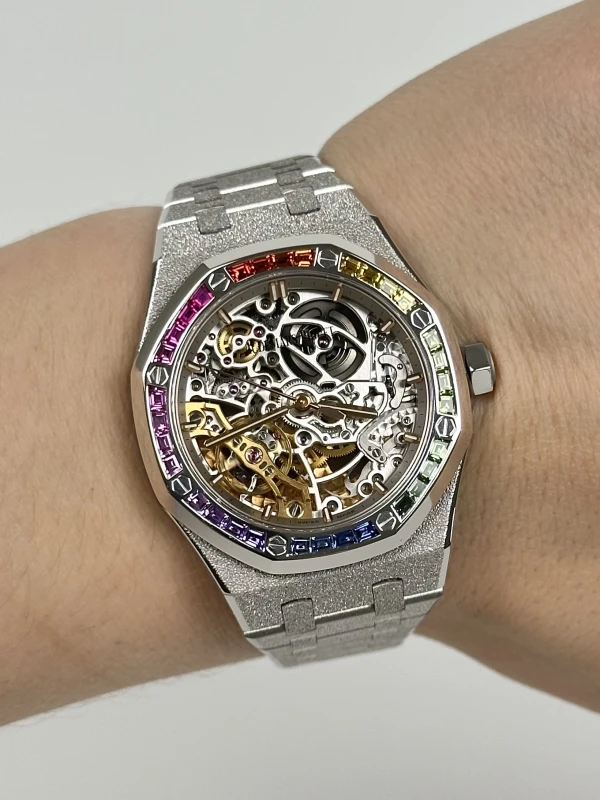 Audemars Piguet Double Balance Wheel Openworked 37 mm 'Frosted' 15468BC.YG.1259BC.01 8