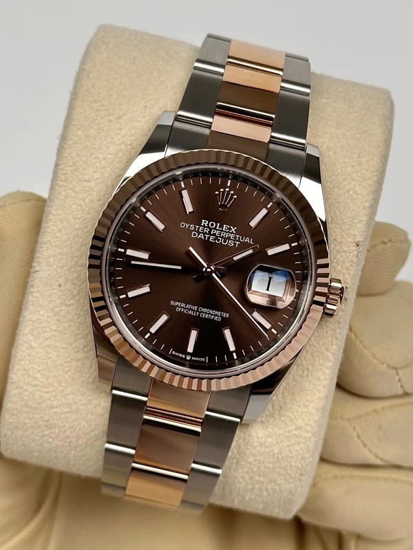 Rolex 36mm Steel and Everose Gold 126231-0044 4