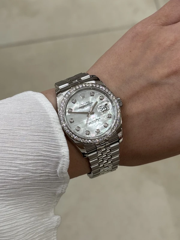 Rolex 36mm Steel and White Gold 116244-0011 5