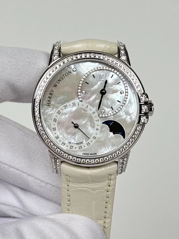 Harry Winston Date Moon Phase Automatic 36 mm MIDAMP36WW001 2
