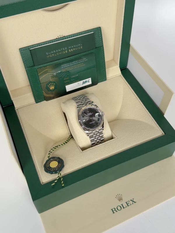 Rolex 36 mm, Oystersteel and white gold 126234-0045 5