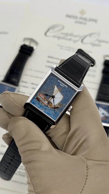 Patek Philippe Rare Handcrafts with Cloisonné Enamel Barque 5076P Set 7