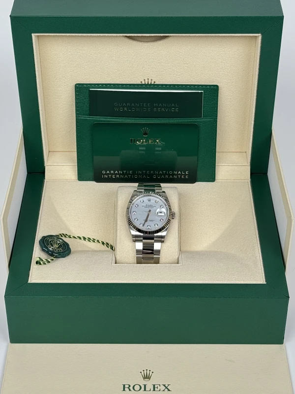 Rolex 36mm Steel and White Gold 126234-0020 5