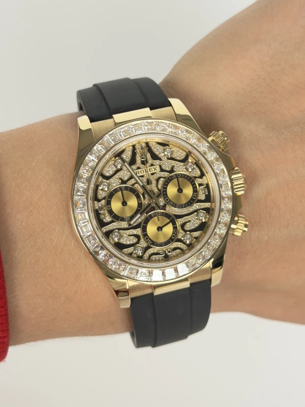 Rolex Cosmograph Yellow Gold Diamond 40mm 116588TBR-0003 6