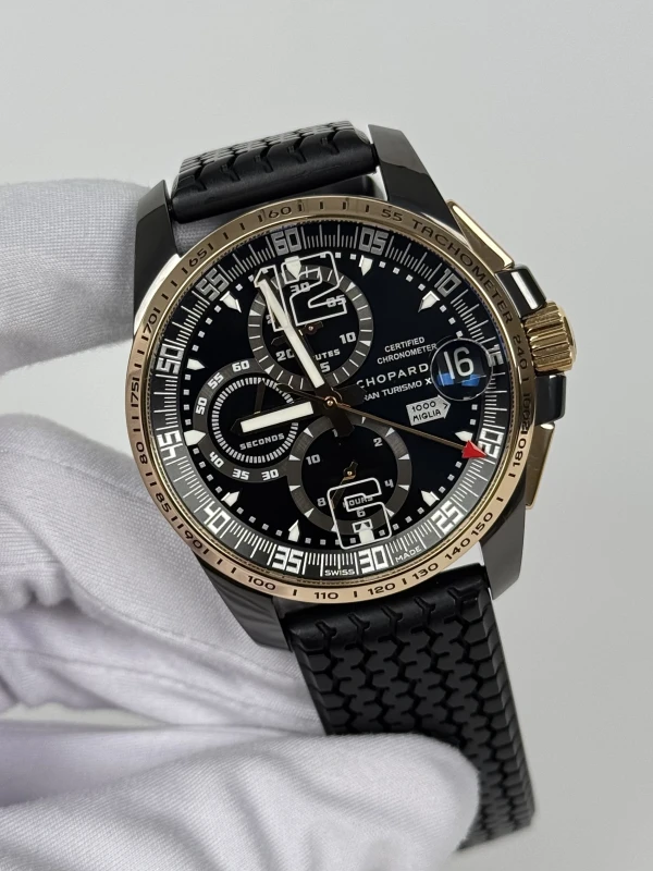 Chopard 1000 Miglia GT XL Chrono Speed Black Limited Edition 500 168459-6001 3