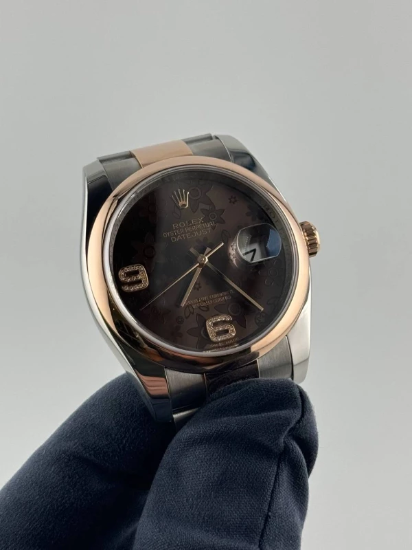 Rolex 36mm Steel and Everose Gold 116201-0105 3