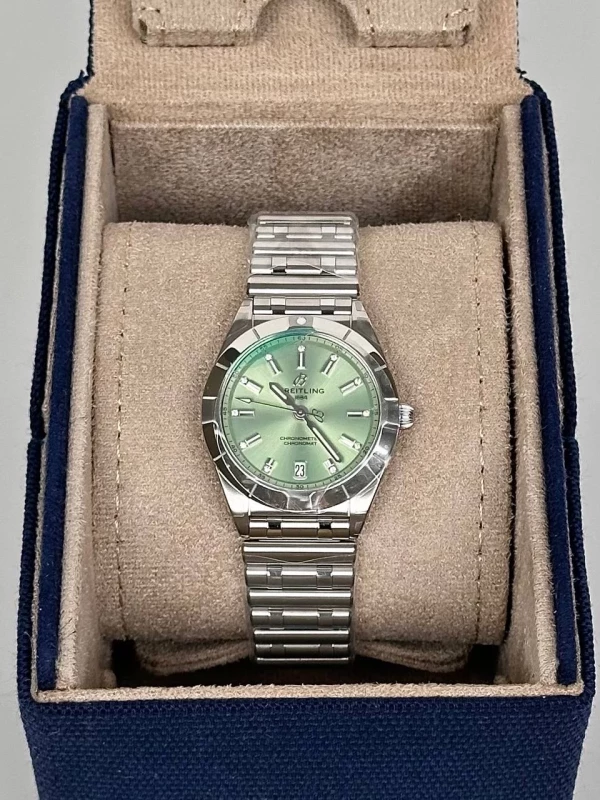 Breitling 32 Stainless Steel - Mint Green A77310101L1A1 изображение - 7