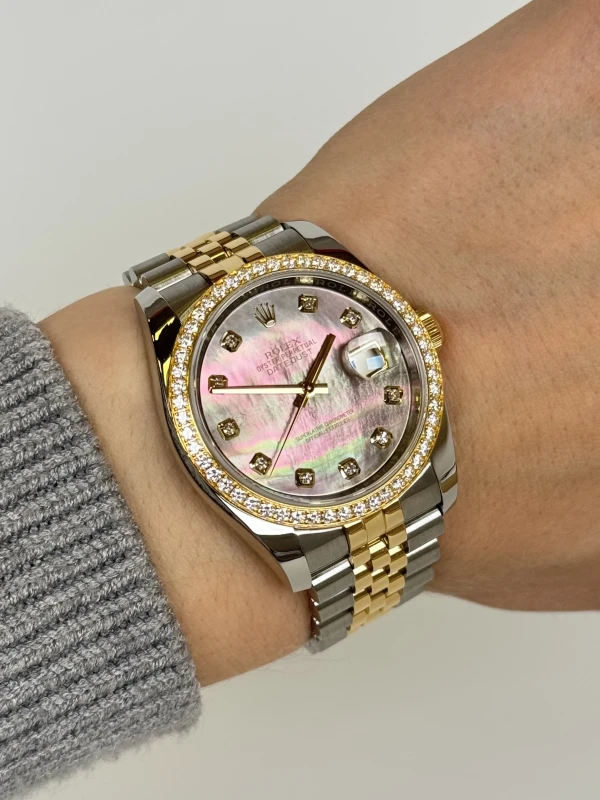 Rolex 36mm Steel and Yellow Gold 116243 BlackMOPD 5