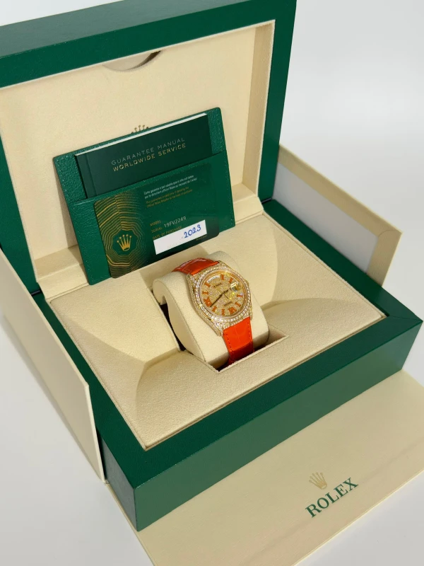 Rolex 36mm White Gold 128158RBR-0002 8