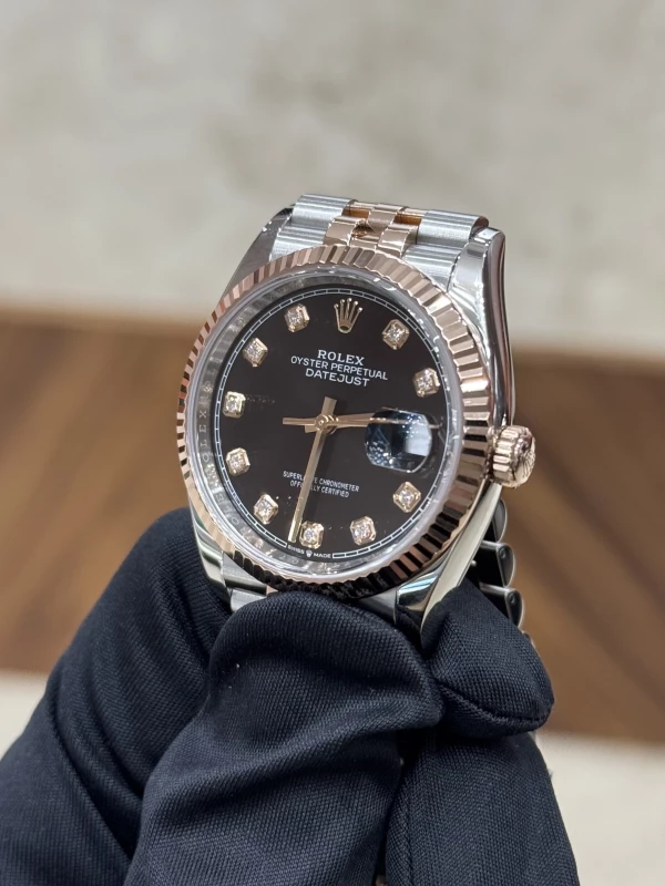 Rolex 36mm Steel and Everose Gold 126231-0019 4