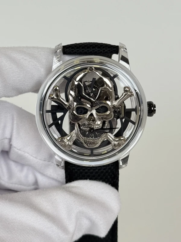 Jaquet Droz Tourbillon Skeleton Sapphire Skull J0135270181 2