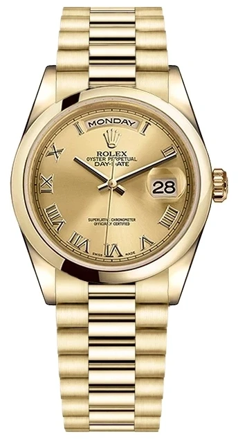 36mm Yellow Gold