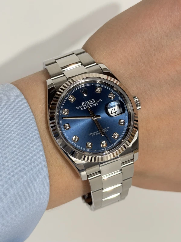 Rolex 36mm Steel and White Gold 126234-0038 5