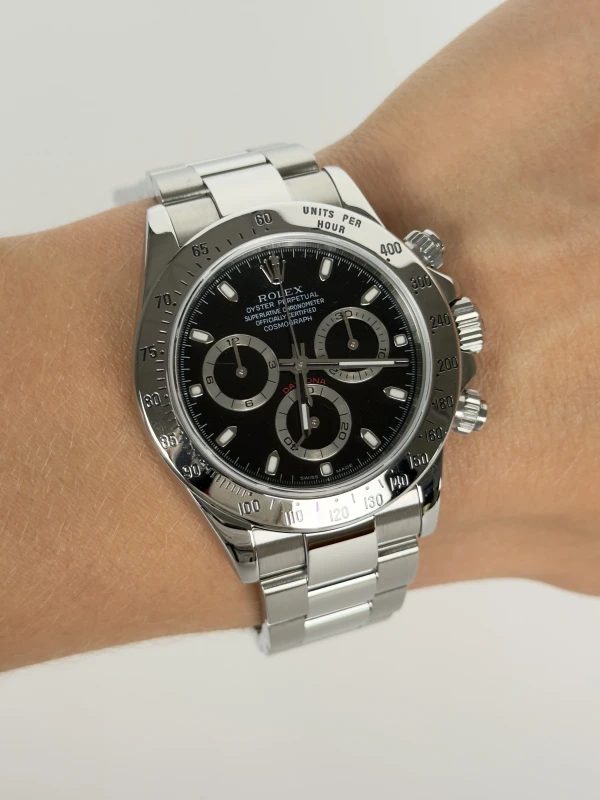 Rolex Cosmograph 40mm Steel 116520-Black 4