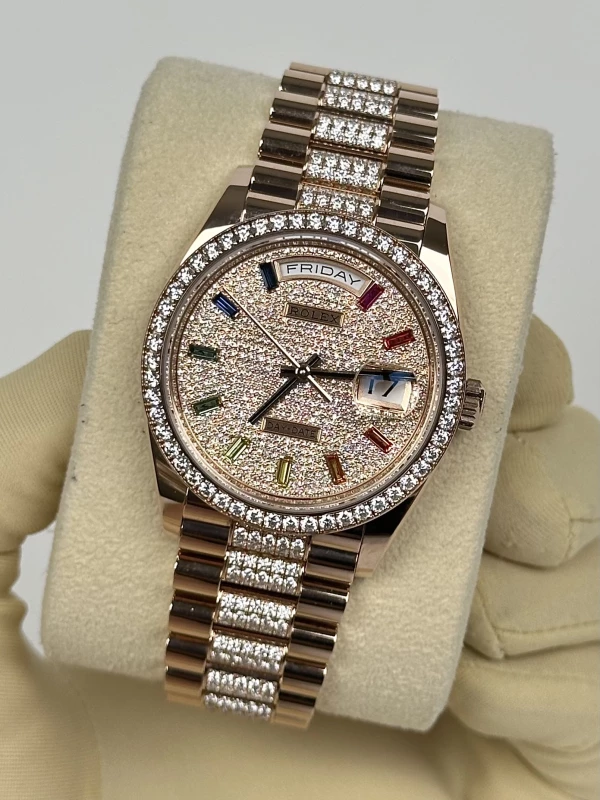 Rolex 36mm Everose Gold 128345rbr-0043 4